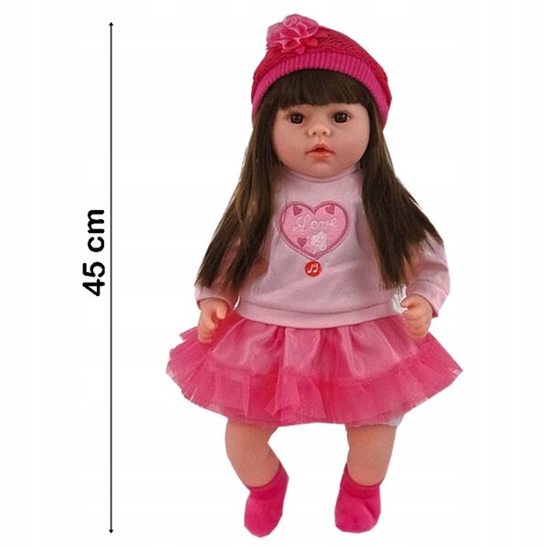 Bambola 45 cm ballerina che parla e canta in polacco Adar per bambini 3+