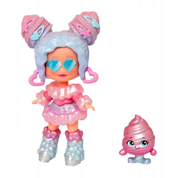 Kookyloos Cotton Candy Land Mini-Figur mit Zubehör und wechselbaren Gesichtern