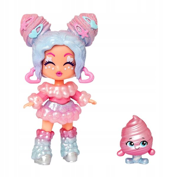 Kookyloos Cotton Candy Land Mini-Figur mit Zubehör und wechselbaren Gesichtern