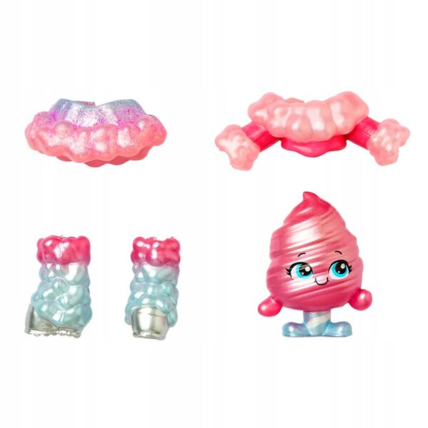 Kookyloos Cotton Candy Land Mini-Figur mit Zubehör und wechselbaren Gesichtern