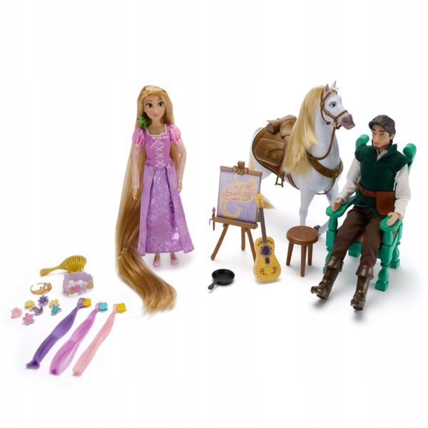 Disney Rosaspunta, Flynn, Pascal, Maximus Puppenset mit Zubehör