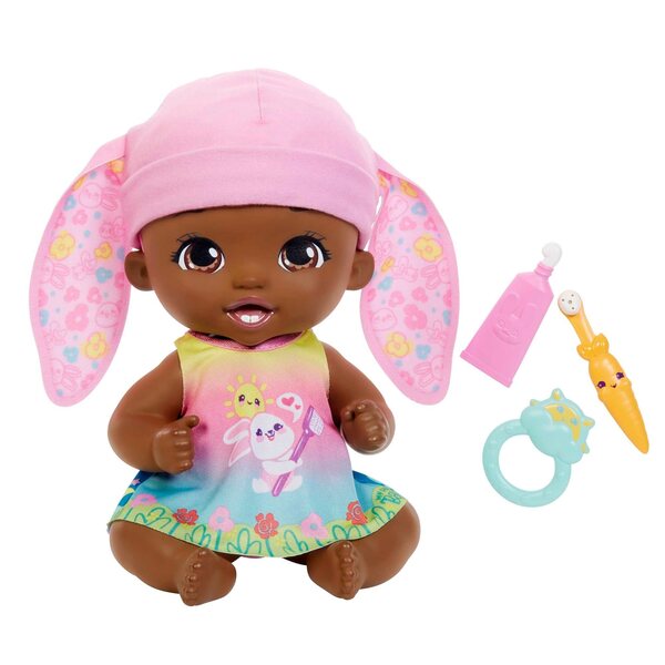 Lalka MATTEL My Garden Baby Bobasek Króliczek HGC11 Myjemy Ząbki Bobas