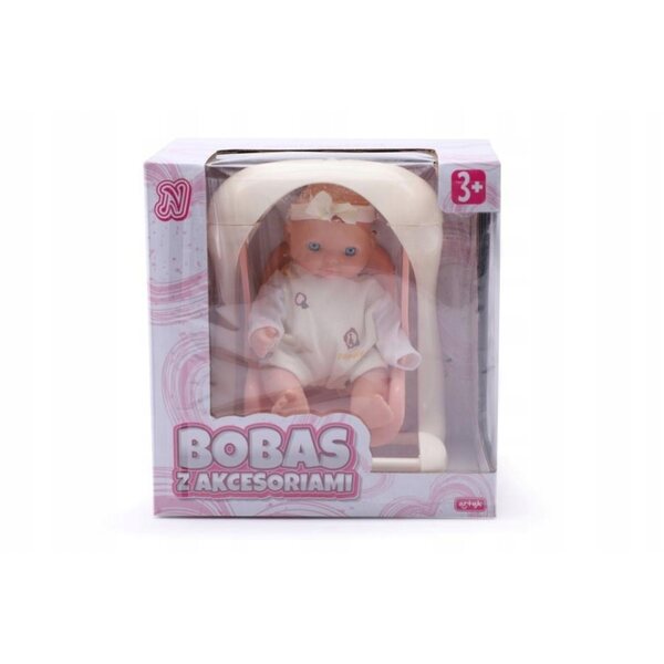 Bambola Bobas Natalia 11 cm con Accessori e Parti Mobili per Bambini 3+