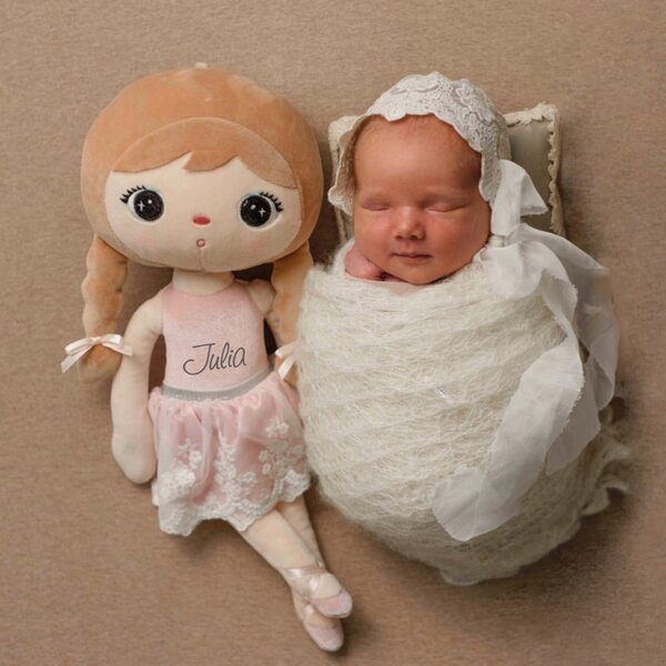 Metoo Boho Girl Angel Doll 50 cm - Straccio di peluche personalizzato