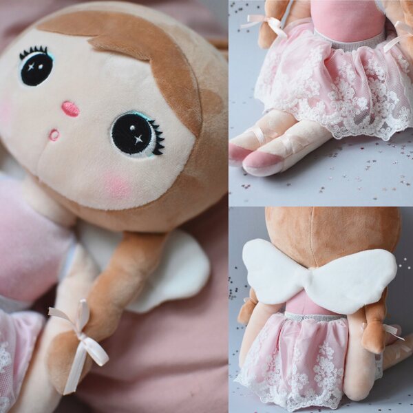 Metoo Boho Girl Angel Doll 50 cm - Straccio di peluche personalizzato