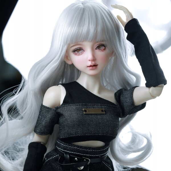 Bambola BJD 1/4 con Articolazioni Mobili, Abiti alla Moda e Perrucche Rimovibili