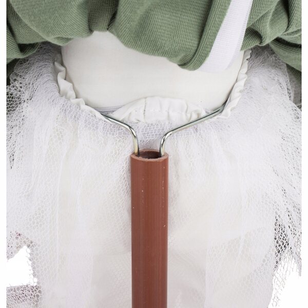 Elegante bambola decorativa in porcellana alta 46 cm, stile classico e raffinato