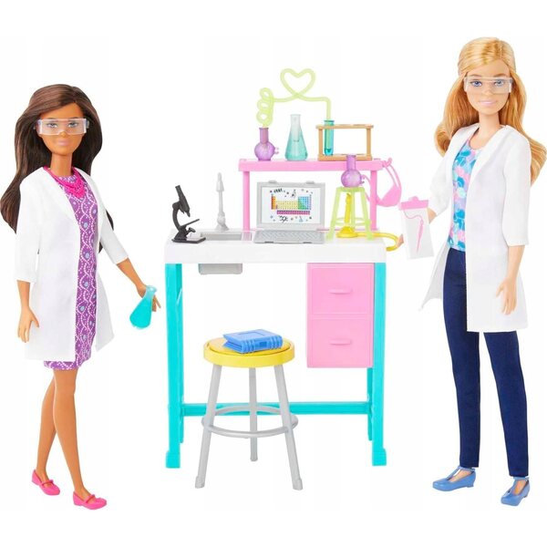 Barbie Career Science Laboratory Set mit Zubehör für Kinder ab 3 Jahren