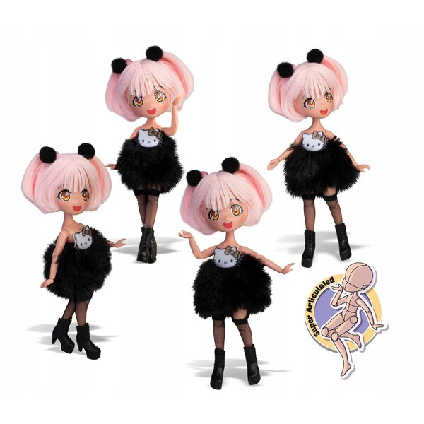 Hello Kitty Manga Golden Diva - Bambola articolata 19 cm di alta qualità