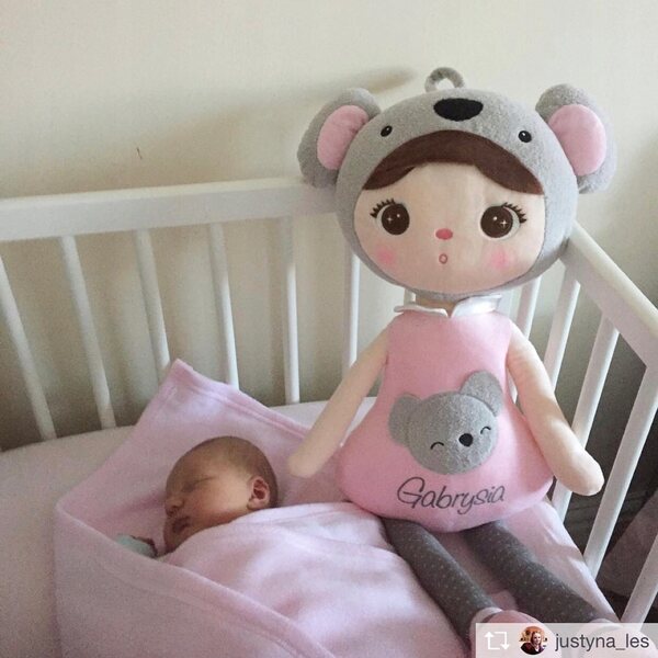 Bambola Metoo Koala Bear XL 70 cm con Personalizzazione Nome e Data