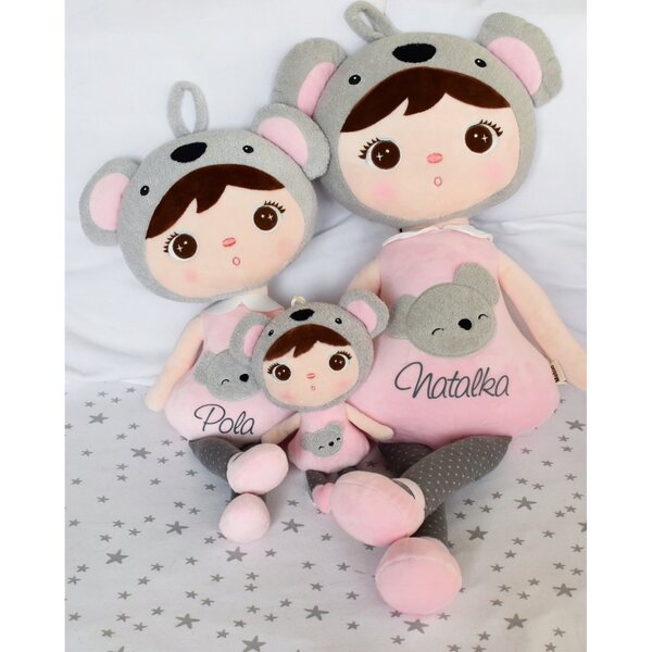 Bambola Metoo Koala Bear XL 70 cm con Personalizzazione Nome e Data