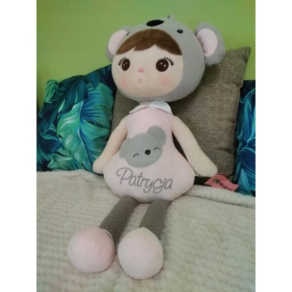 Bambola Metoo Koala Bear XL 70 cm con Personalizzazione Nome e Data