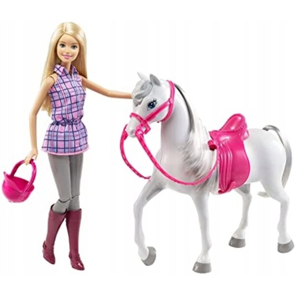 Barbie mit Pferd Original Mattel Set für Kinder ab 3 Jahren, neu verpackt