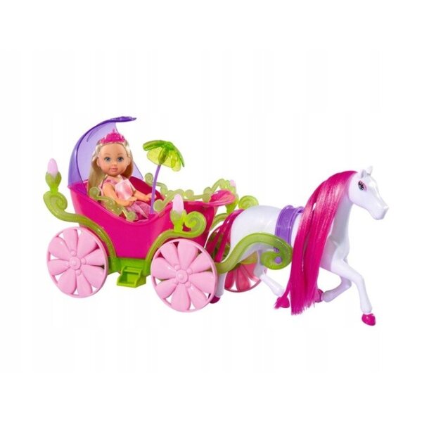 Bambola Simba Evi Love in carrozza da favola con cavallo per ragazze 3+