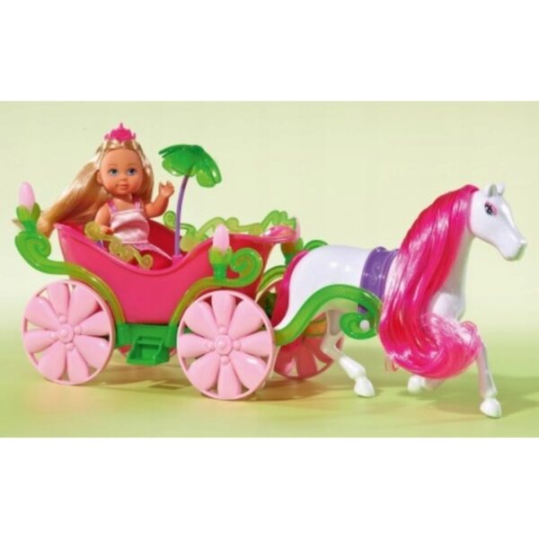 Bambola Simba Evi Love in carrozza da favola con cavallo per ragazze 3+