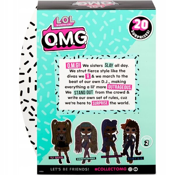 LOL Sorpresa O.M.G. DOLL Candylicious Fashion Series 2 con Accessori Moda