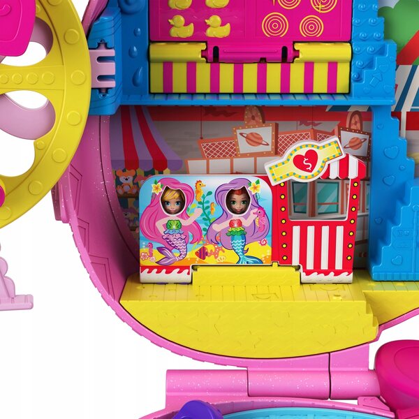 Polly Pocket Zaino Parco Divertimenti con 2 Bamboline e Accessori per Bambini