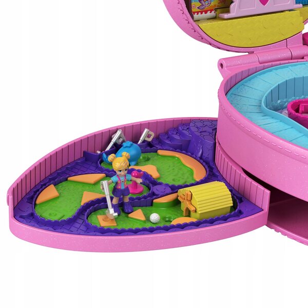 Polly Pocket Zaino Parco Divertimenti con 2 Bamboline e Accessori per Bambini
