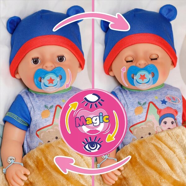 Bambola Interattiva Baby Born Jonas 43 cm con 10 Funzioni e Abbigliamento Incluso