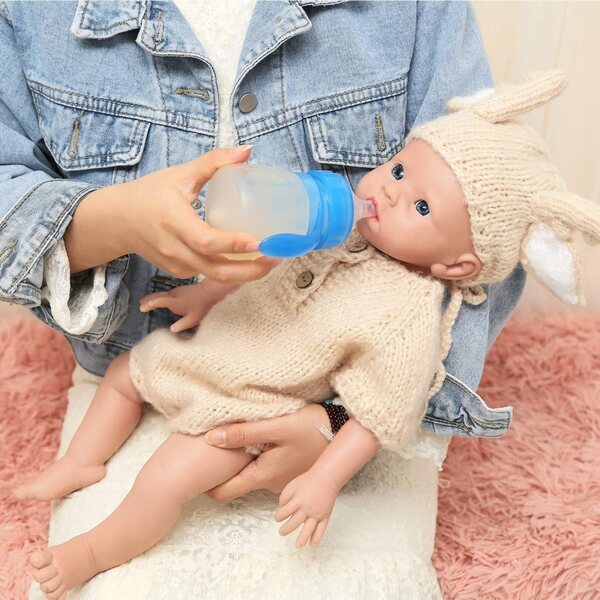 Lella Reborn Baby Girl 48 cm realistisches Silikon für Neugeborene, weich und detailliert