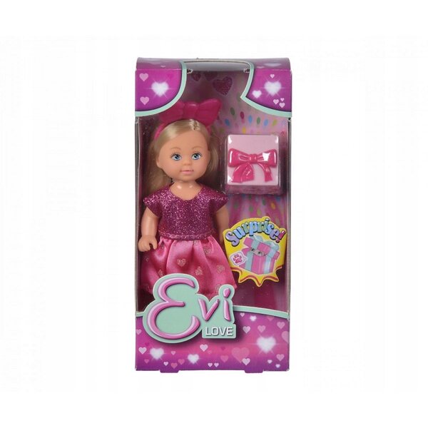 Bambola Evi Love con Sorpresa e Cucciolo - Giocattolo 3+ in Plastica 16 cm