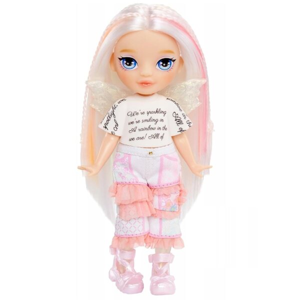 Bambola Fata Sorellina Arcobaleno Alta Opale Littles Fantasy Fairies 14 cm