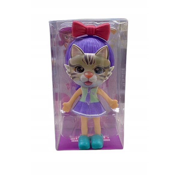 Bambola Bambina con Maschera da Gatto - Giocattolo Creativo per Bambini