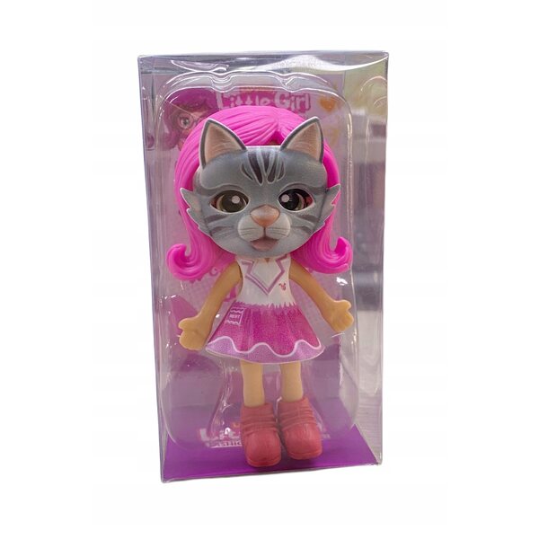 Bambola Bambina con Maschera da Gatto - Giocattolo Creativo per Bambini