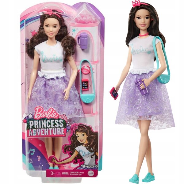 Barbie Renee Prinzessin mit Modeaccessoires für Kinder ab 3 Jahren