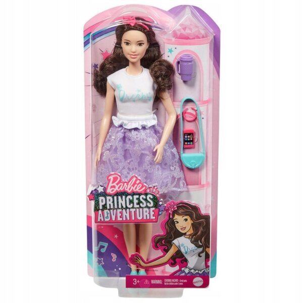 Barbie Renee Prinzessin mit Modeaccessoires für Kinder ab 3 Jahren