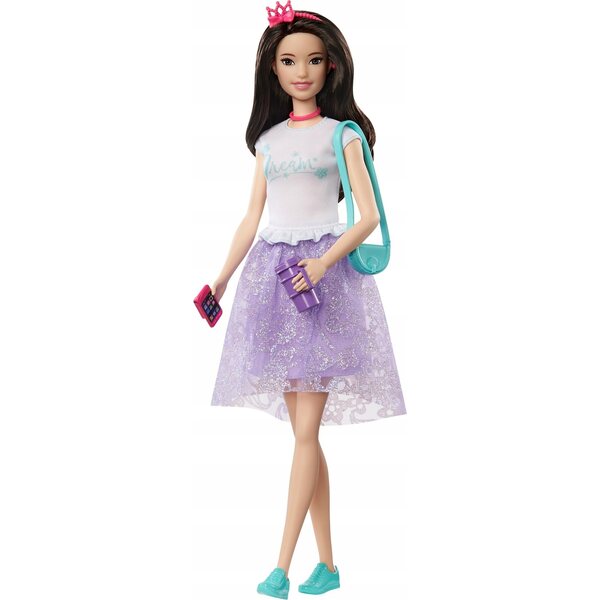 Barbie Renee Prinzessin mit Modeaccessoires für Kinder ab 3 Jahren