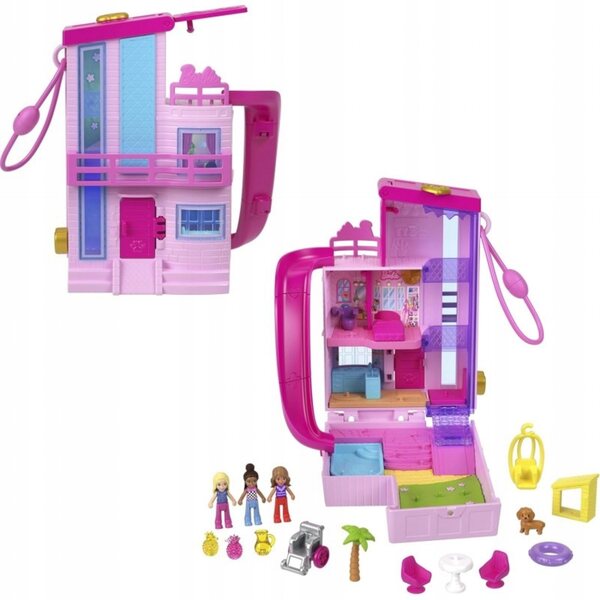 Колекционерска къща за Барби Polly Pocket с кукли и аксесоари
