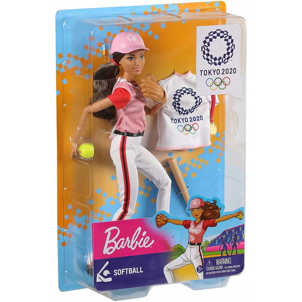 Barbie Olimpionica Softball con Accessori Ufficiali e Medaglia - Mattel