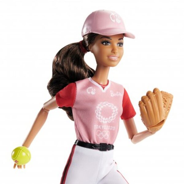 Barbie Olimpionica Softball con Accessori Ufficiali e Medaglia - Mattel