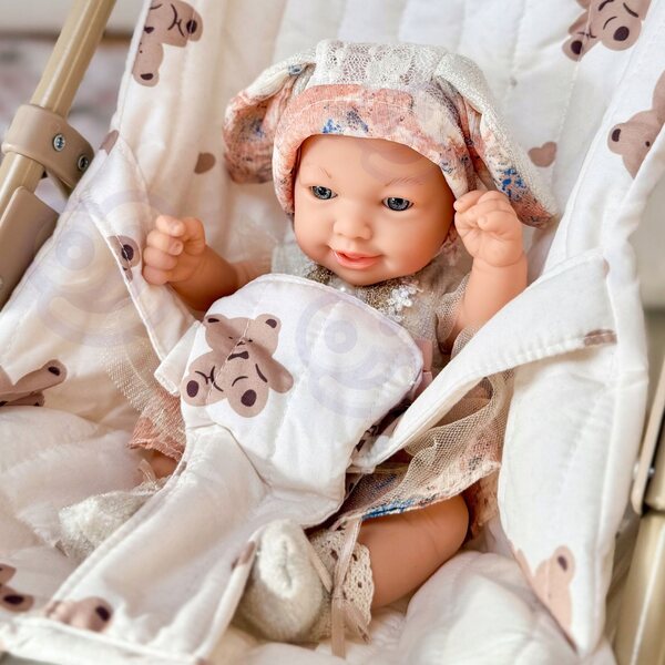WOOPIE ROYAL Baby Doll 24 cm in abiti da coniglietto realistici e morbidi