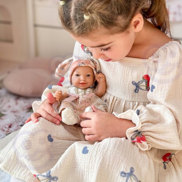 WOOPIE ROYAL Baby Doll 24 cm in abiti da coniglietto realistici e morbidi
