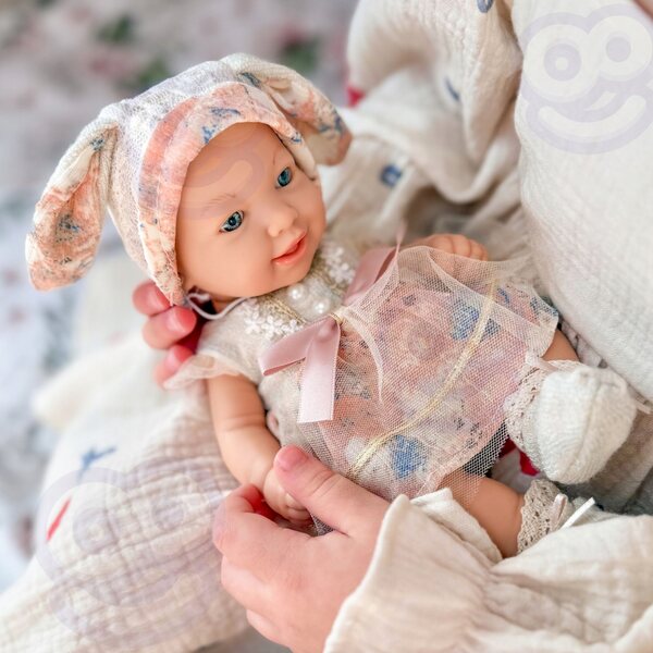 WOOPIE ROYAL Baby Doll 24 cm in abiti da coniglietto realistici e morbidi