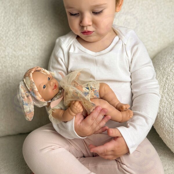 WOOPIE ROYAL Baby Doll 24 cm in abiti da coniglietto realistici e morbidi