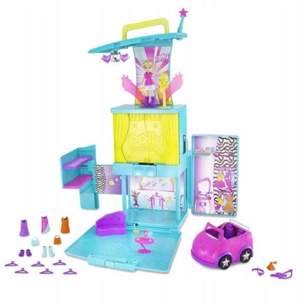 Polly Pocket Scenic Bus mit praktischen Verwandlungen, 35,3 cm, Mattel