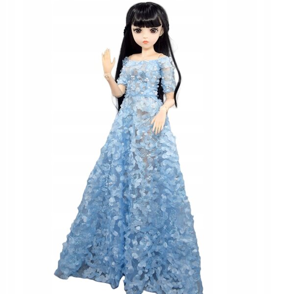 Bambola BJD principessa 60 cm fatta a mano con abbigliamento completo e accessori