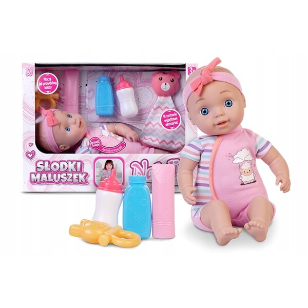 Bambola Natalia Bobas 39 cm con accessori, parla e piange Art