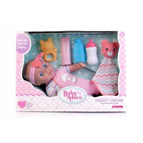 Bambola Natalia Bobas 39 cm con accessori, parla e piange Art