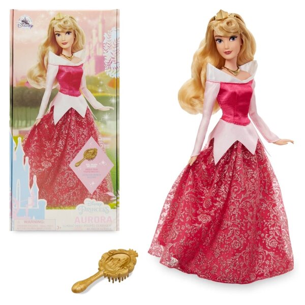 Bambola Disney Aurora 30 cm La Bella Addormentata in confezione eco con pettine