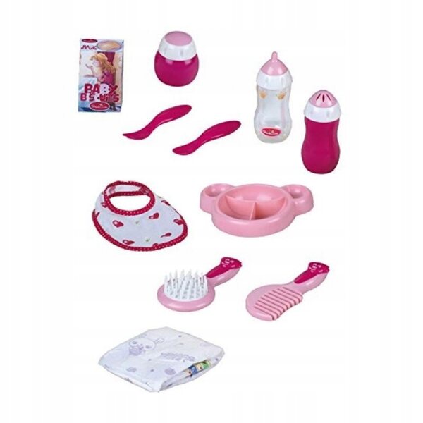 Set Cura e Alimentazione Bambole 11 Pezzi Princess Coralie Klein Rosa