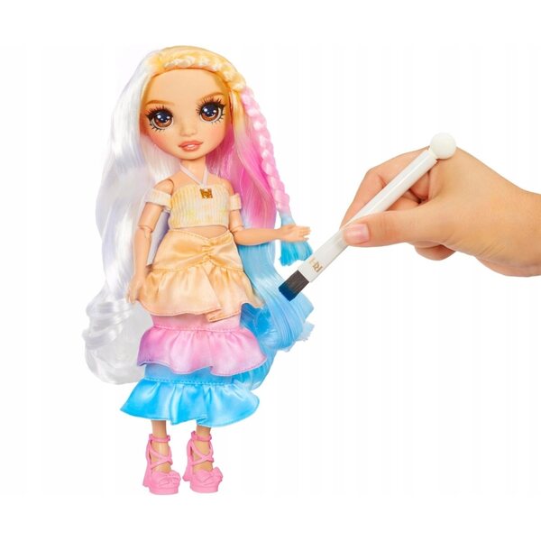 Set bambola Rainbow High Creative per dipingere con occhi marroni per bambini