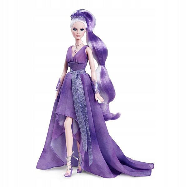 Barbie Crystal Fantasy collezione con ametista, bambola alta 29 cm