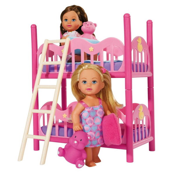 Evi Love Set mit Etagenbett für Simba Toys Puppen 7-teilig