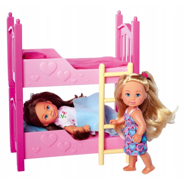 Evi Love Set mit Etagenbett für Simba Toys Puppen 7-teilig