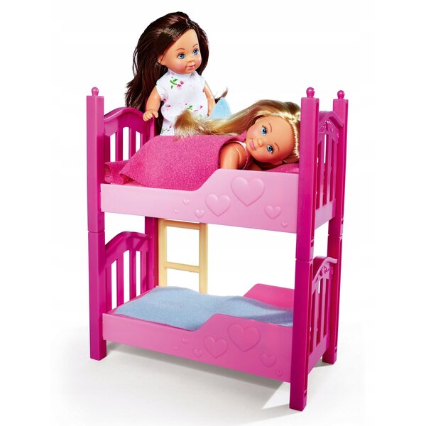 Evi Love Set mit Etagenbett für Simba Toys Puppen 7-teilig