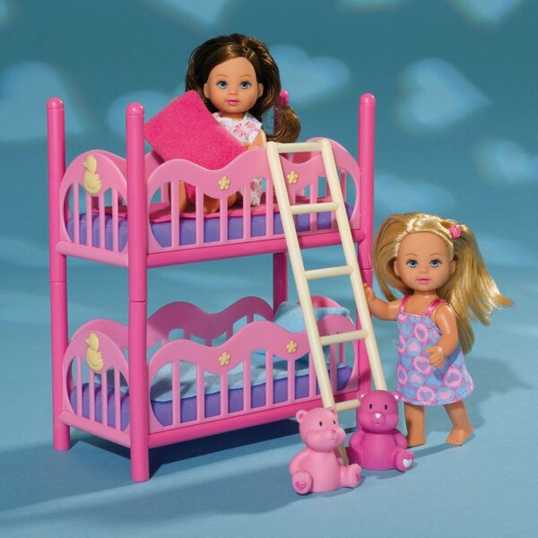 Evi Love Set mit Etagenbett für Simba Toys Puppen 7-teilig